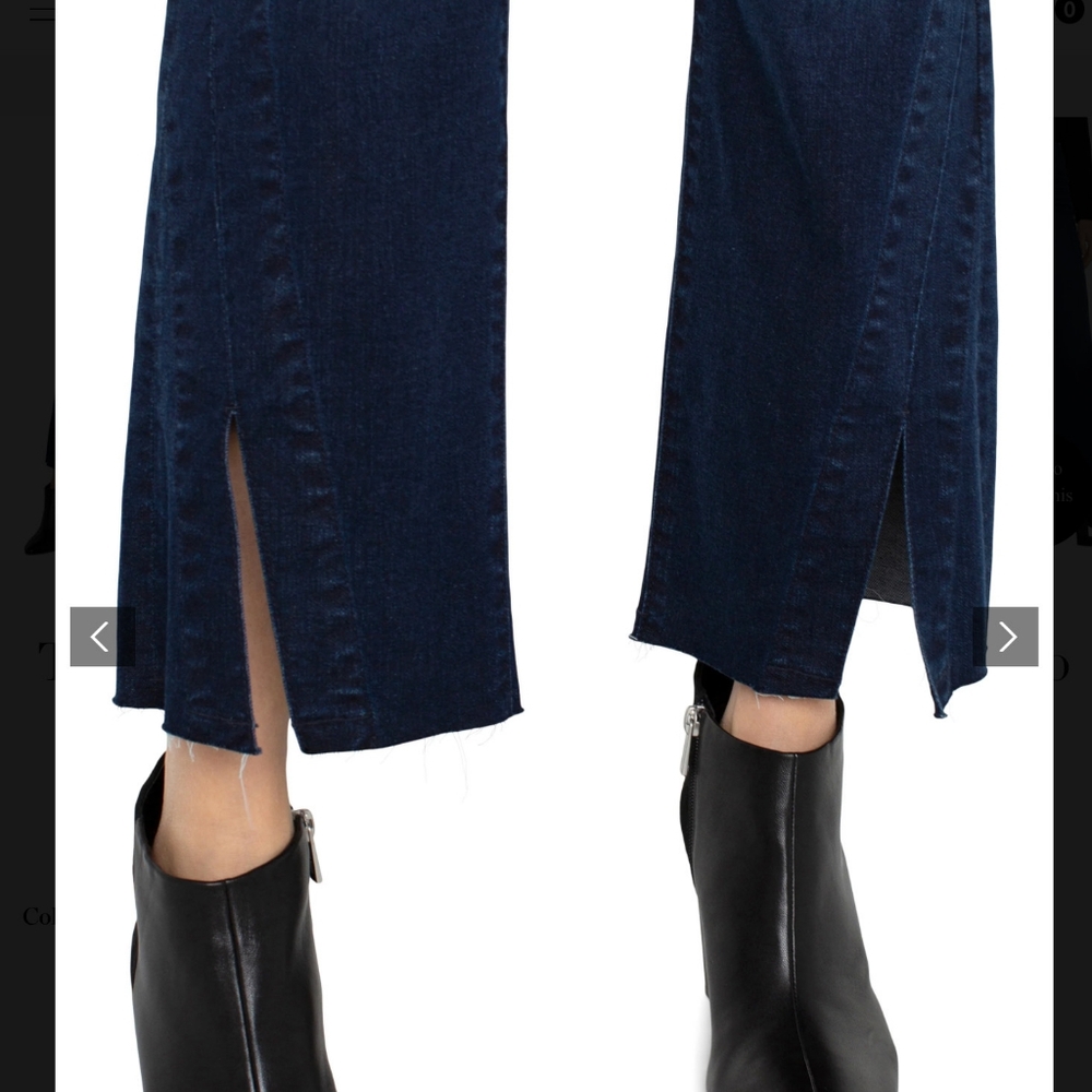 Gia Glider Crop Flare Twister Seam Jean